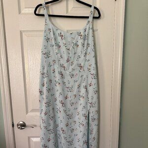 Abercrombie & Fitch Corset Seamed Midi Dress